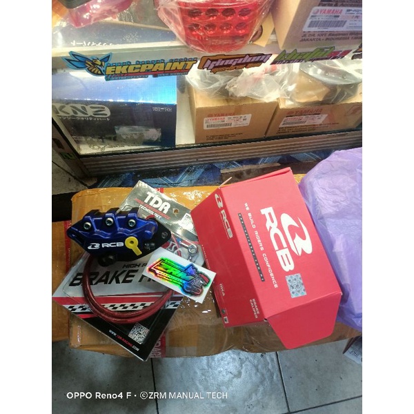 SET PENGEREMAN REM DEPAN RX KING CALIPER RCB KABEL OLI TDR