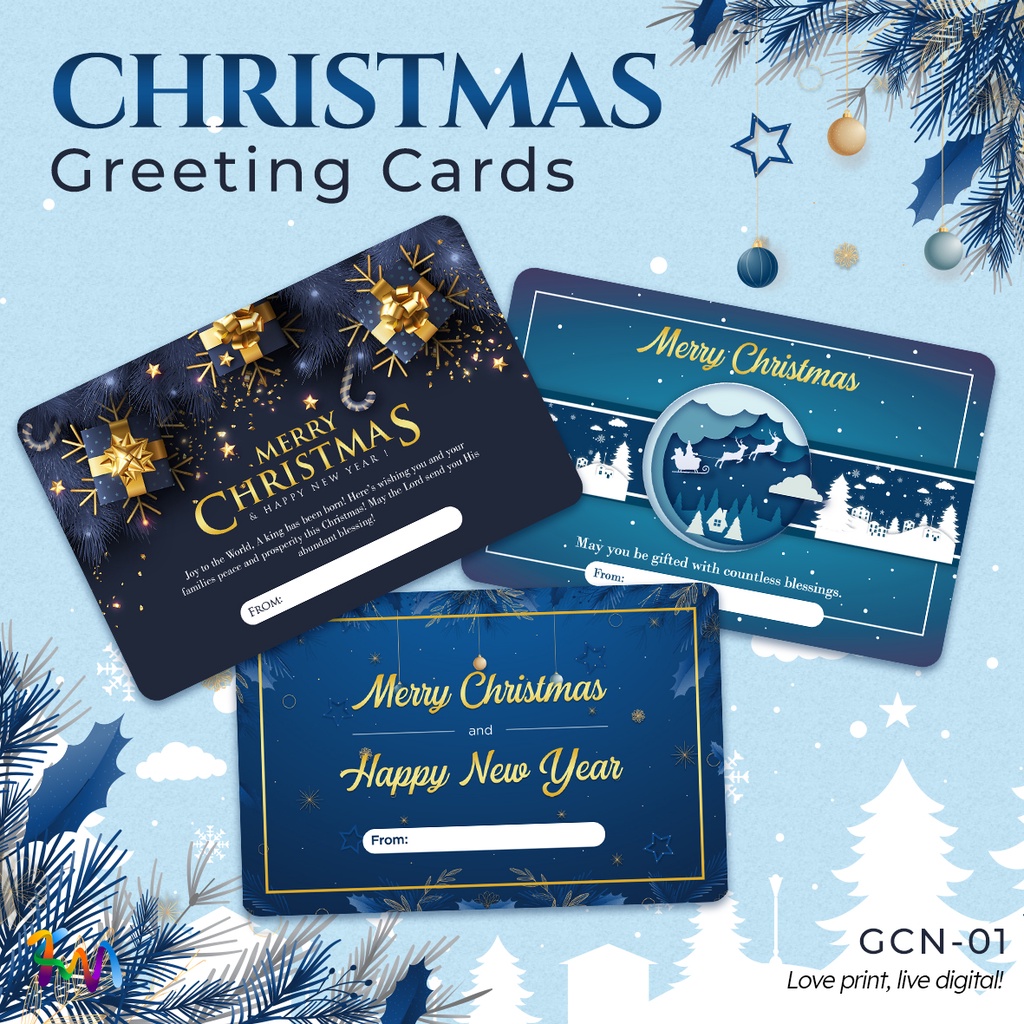 Kartu Ucapan Natal | Christmas Greeting Cards | GCN-01 Uk. 10.9x7.1cm