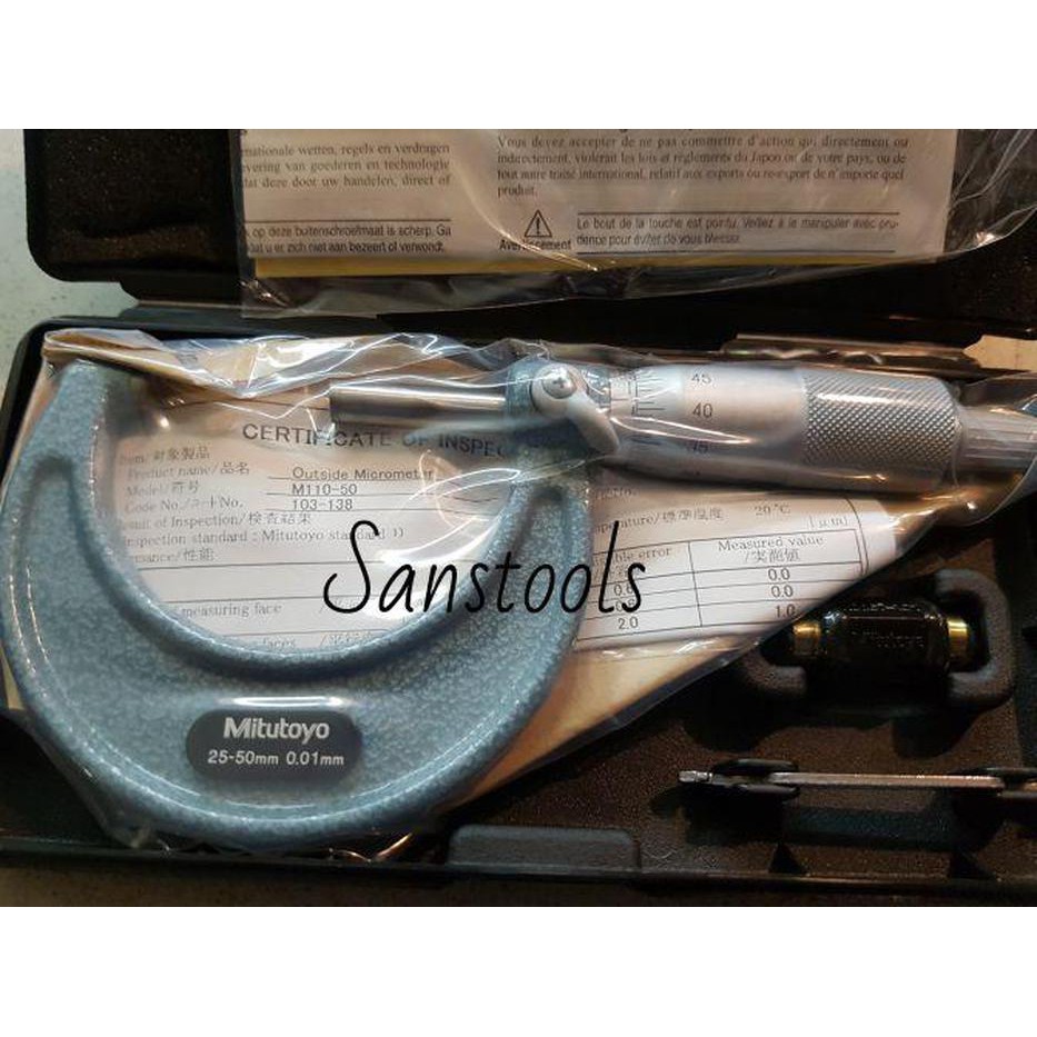 mikrometer outside micrometer 2550mm MITUTOYO 103138 ukur ketebalan