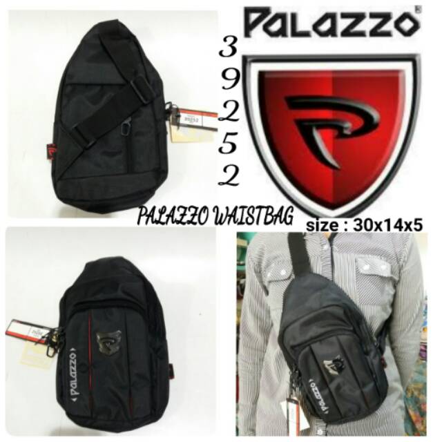 Tas palazzo waistbag 39252 palazzo murah palazzo hitam