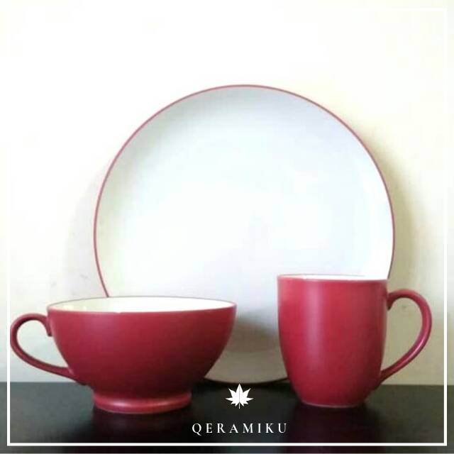 Dinner Set Piring Keramik Noritake 3pcs