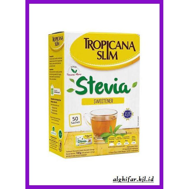 

lanoisidartdrink- tropicana slim stevia natural sweetener 50sachet x 2.6gram -asliii-bngittt.