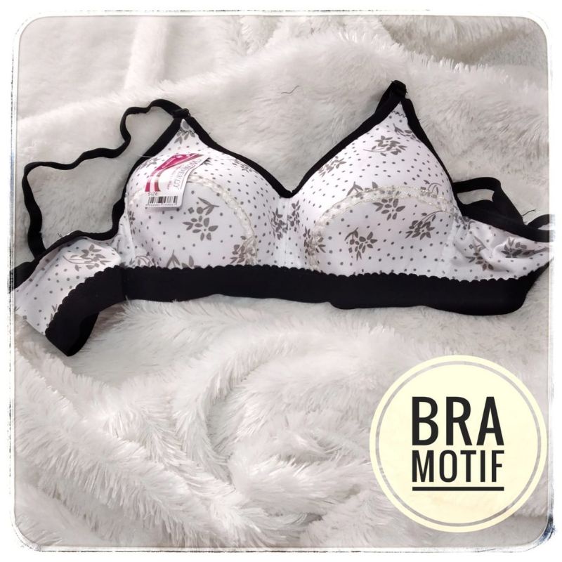 Bra Bh remaja tanpa busa motif cantik kait 2 | bh lokal beauty