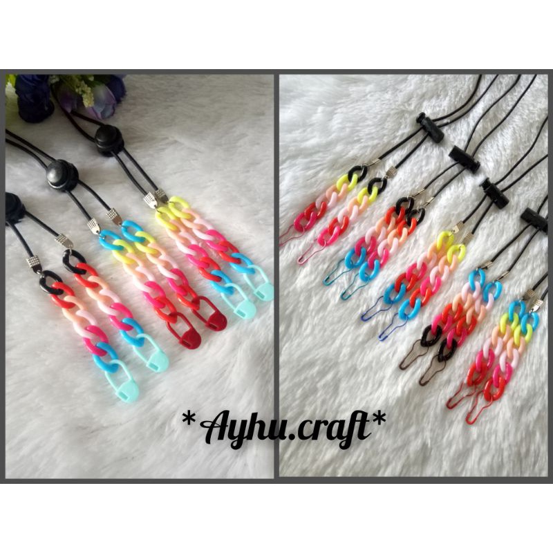 STRAP MASKER 2IN1/KALUNG MASKER ~ RANTAI PLASTIK lusinan