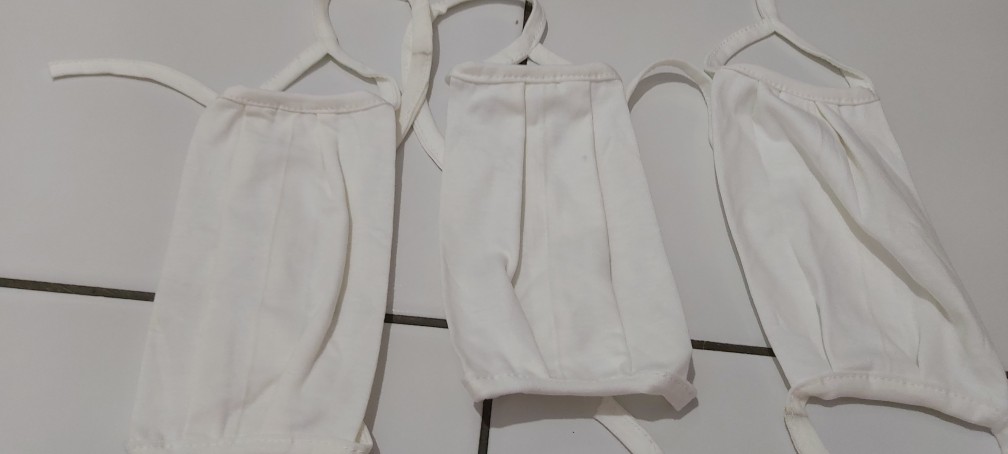 Masker Kain Kaos Nyaman, 2 Lapis Bisa Selip Tissue