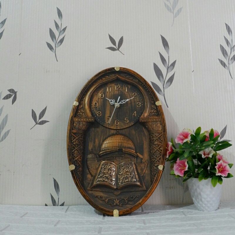 Jam Dinding Kaligrafi Oval 2553
