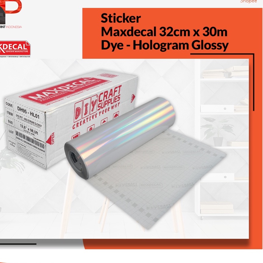 Sticker Holographic Glossy Max Decal 30m