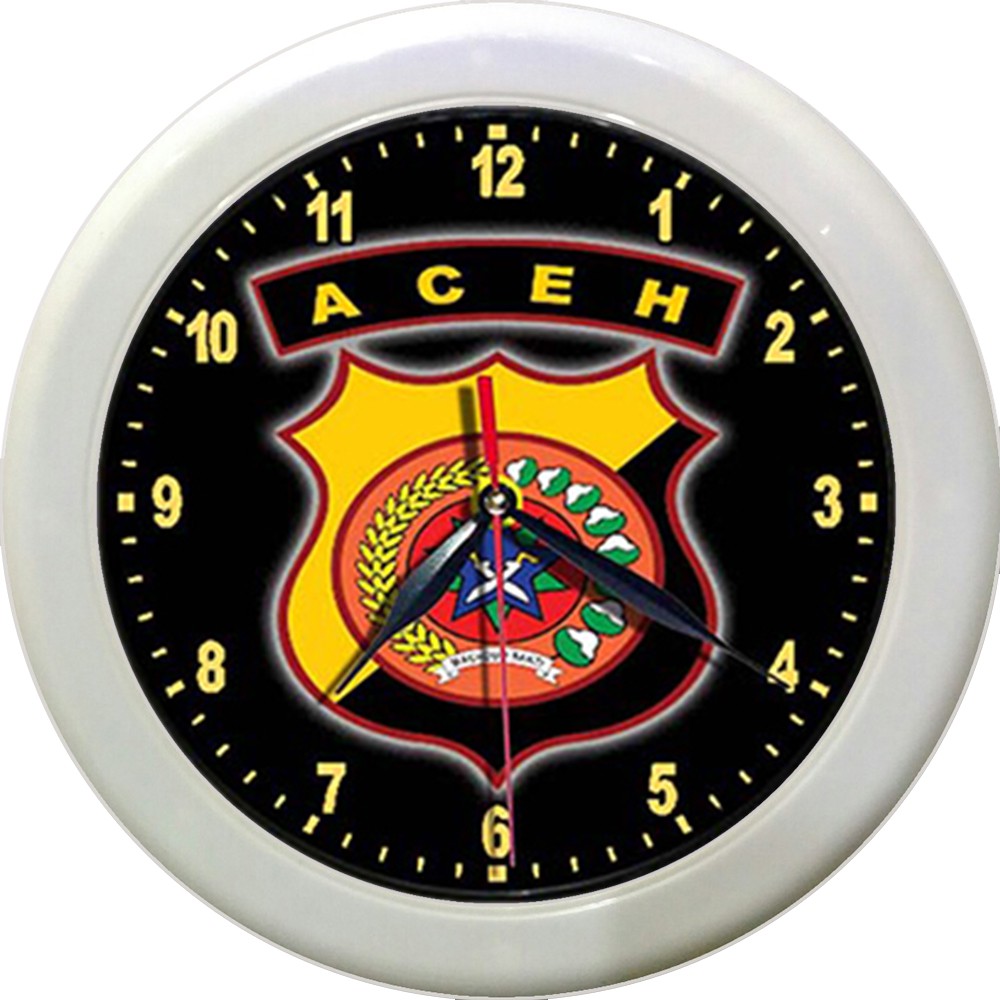JAM DINDING POLDA ACEH   (DIAMETER 30CM)
