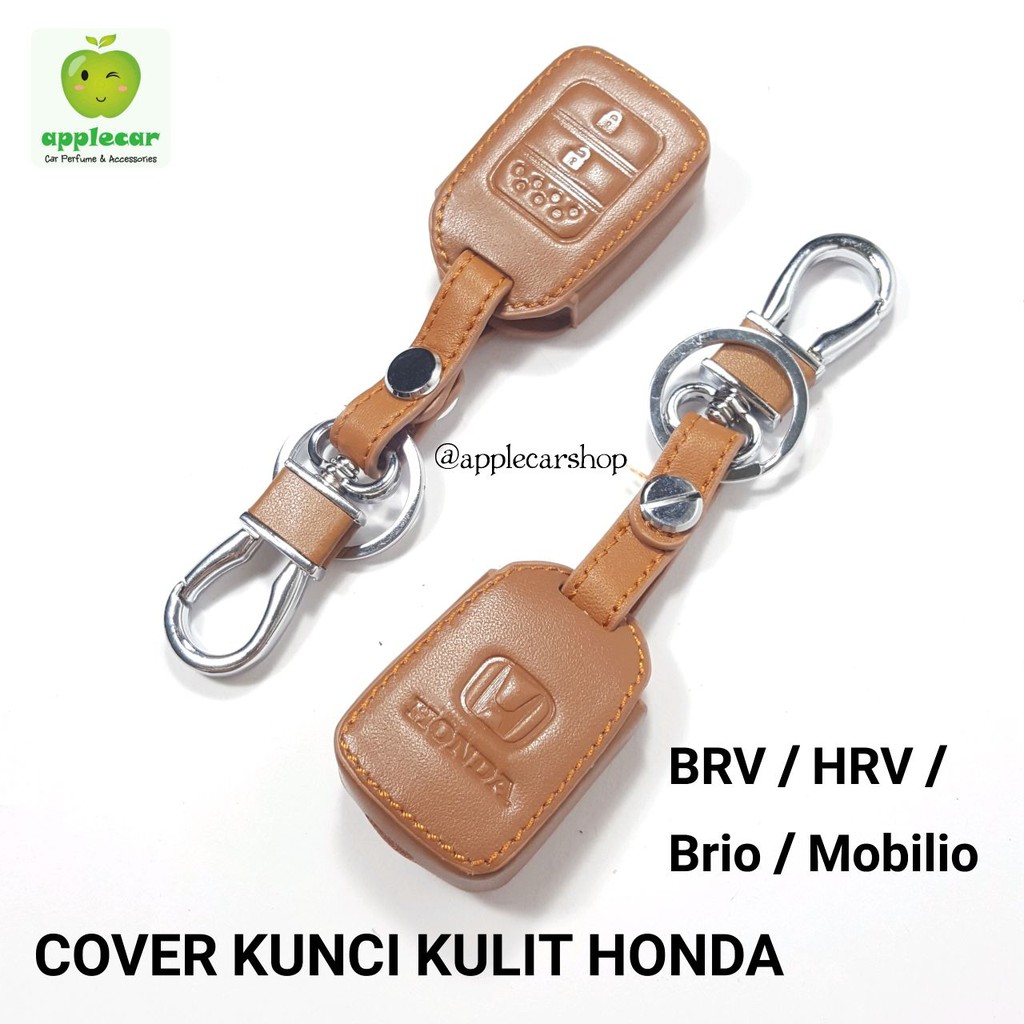 Sarung Kunci Kulit Cover Key / Leather Key Cover / Kondom Kulit Kunci Mobil Honda Brv,Hrv,crv