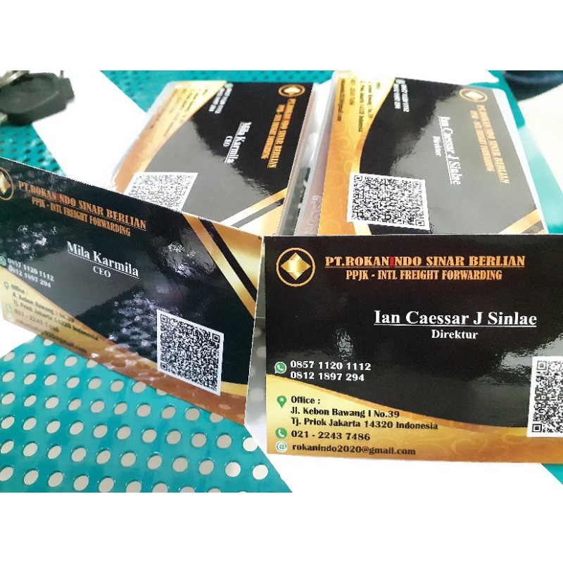 

Kartu Nama Murah, Cetak 2 Sisi Full Color+Laminating