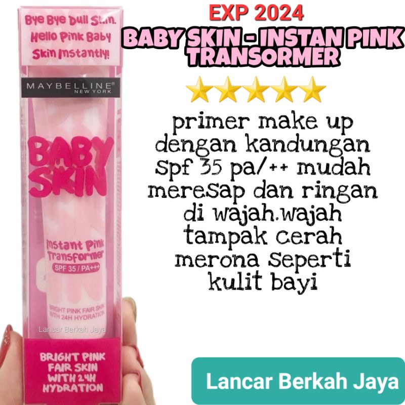 Maybelline Baby Skin Pore Eraser 30ml | Instant Pink Transformer | BPOM Terdaftar