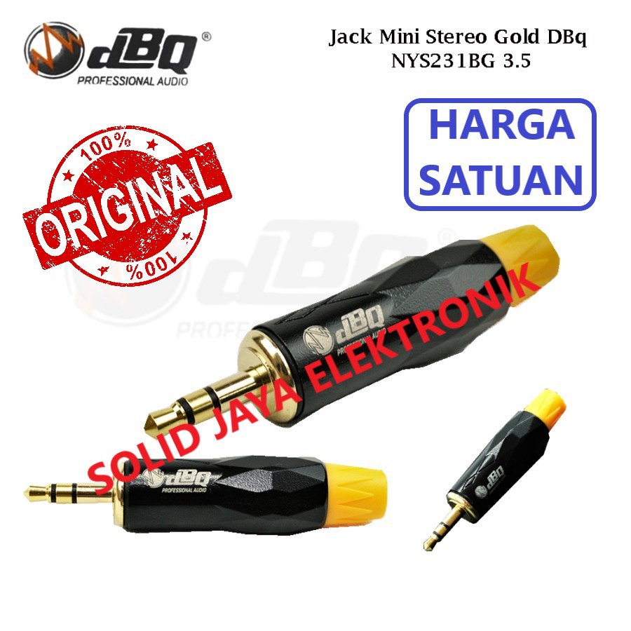 JACK AKAI MINI STEREO DBQ GOLD JEK JAC JAK 3.5 MM 5,5 MM 3.5MM STEREO MIC MIC KECIL JECK  KONEKTOR CONNECTOR AUDIO DBQ ASLI ORI ORIGINAL