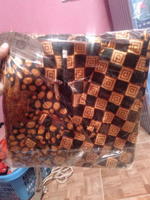 Maura Couple - Sania Ruffle Batik Couple Ori Ndoro Jowi Dnt Garansi Blouse Ziggy Krikil Blus Kerikil