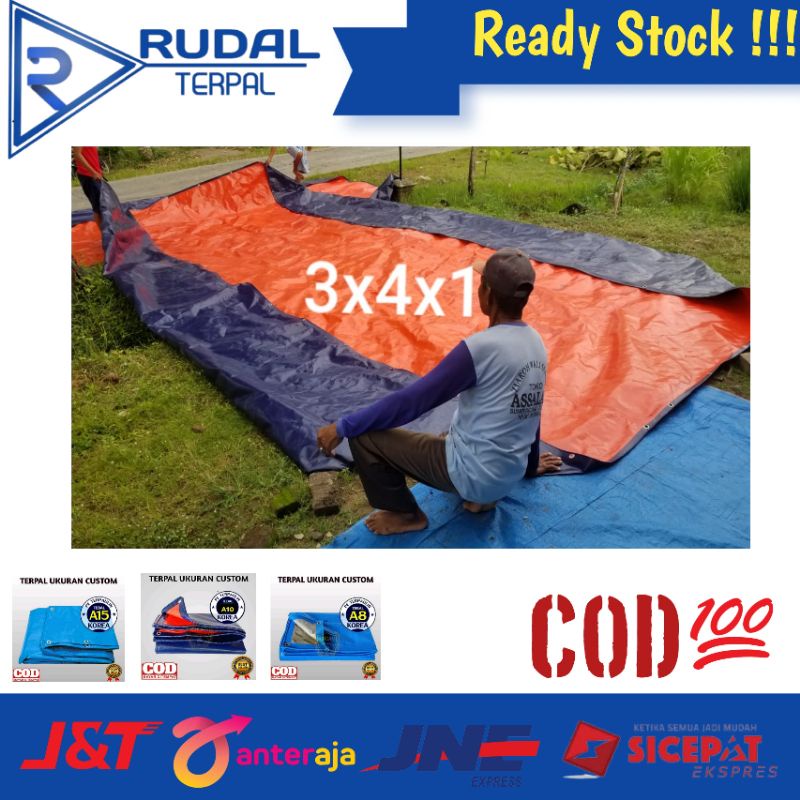 kolam terpal kotak 3x4x1