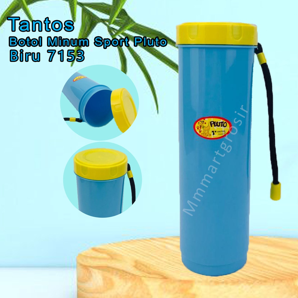 Pluto Tantos plastics / Botol minum sport Pluto / Botol minum plastik / Warna Biru 7153 / 600 ml