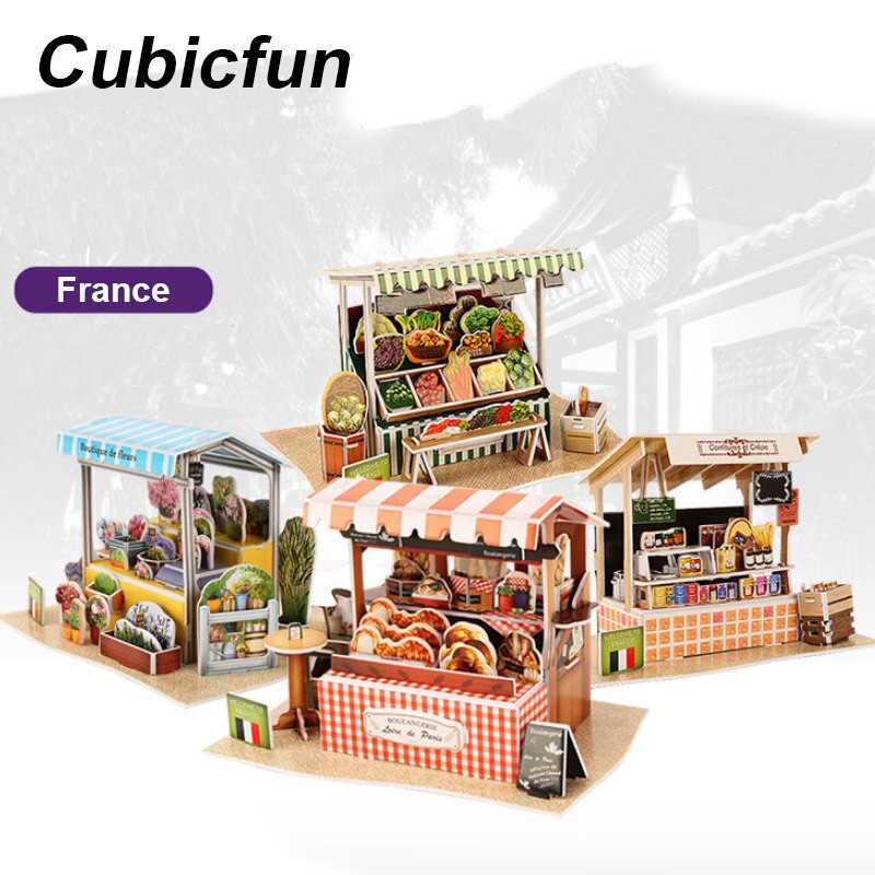 Cubicfun - Cubic Fun - 3D Puzzle World Style France - Prakarya Sekolah