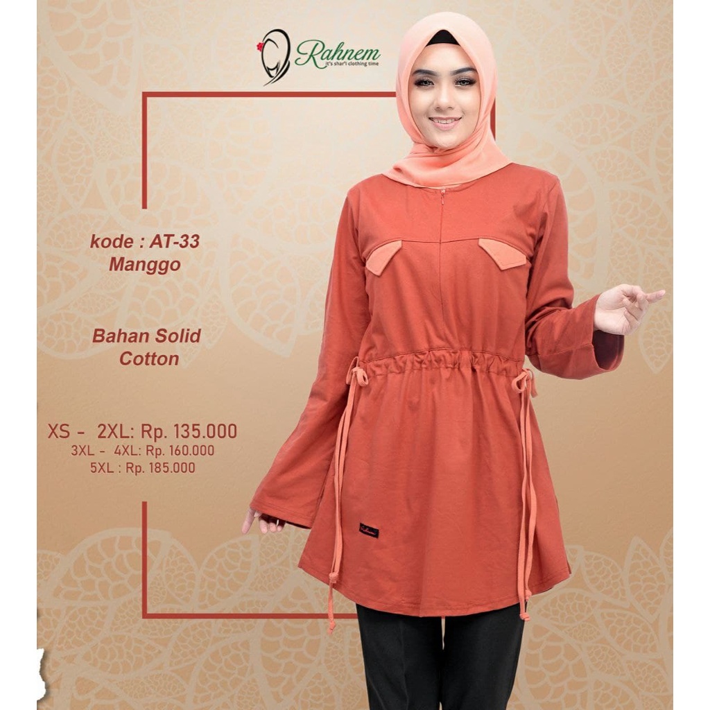 Atasan Kaos Rahnem Terbaru / At -33 / Fashion Muslim