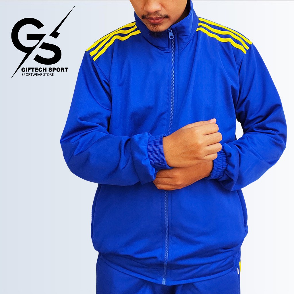 Jual Jaket Sport Pria Jacket Training Cowok Trening Olahraga Gym ...