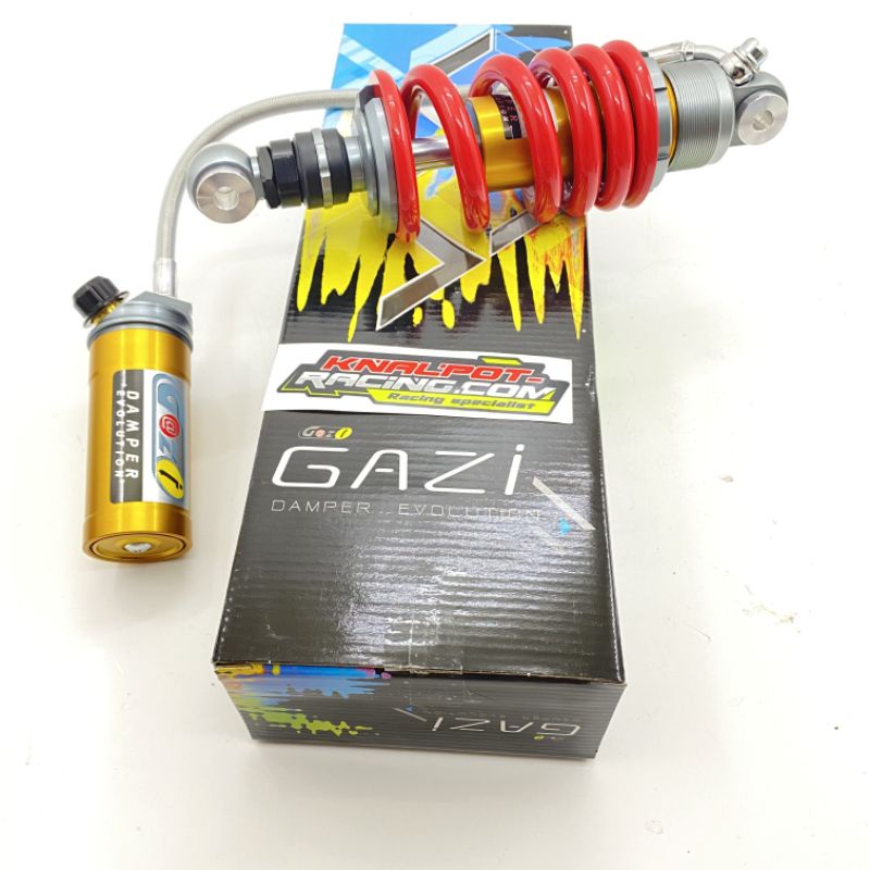 Shockbreaker Gazy Tabung Pisah Kawasaki KRR/ZX Merah