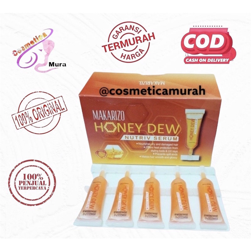 harga per butir - honey dew makarizo 5 x 5 ml - vitamin rambut makarizo