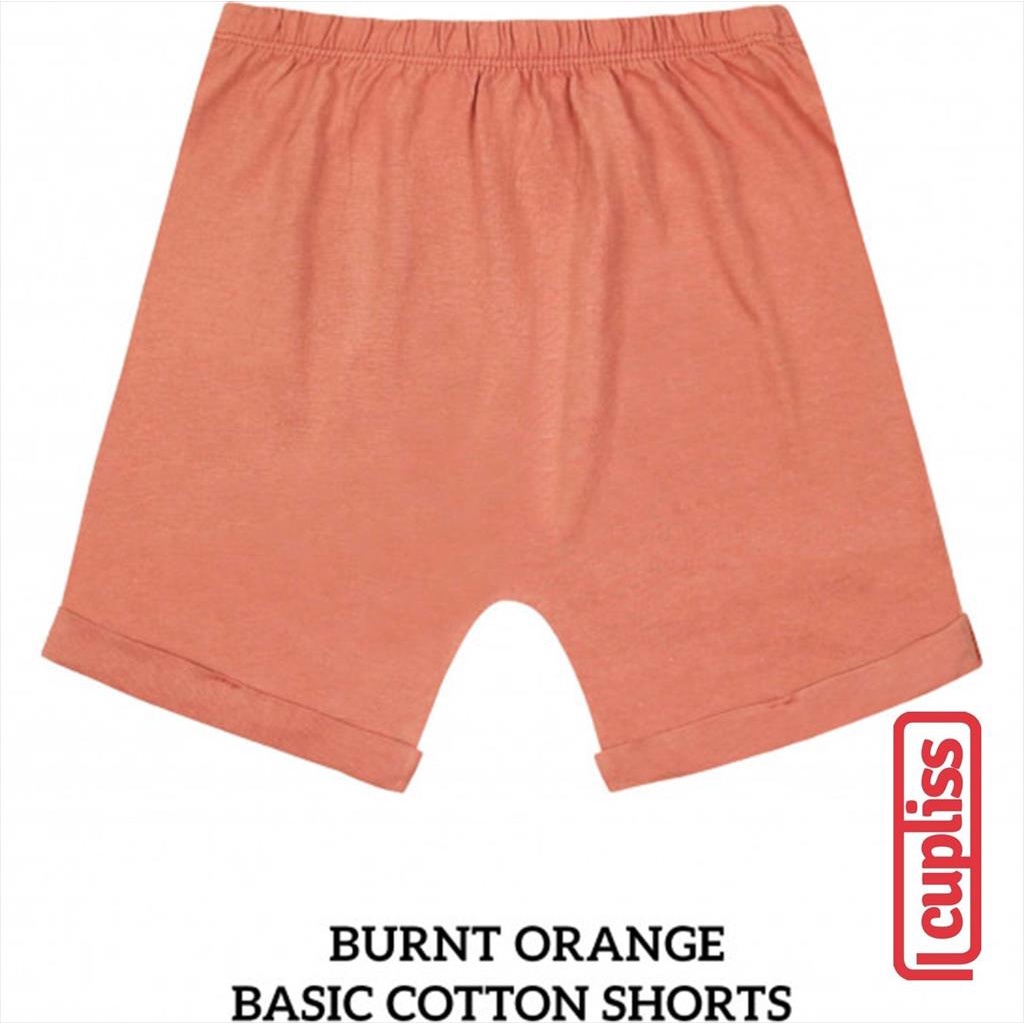 Little Palmerhaus Basic Cotton Shorts Celana Anak - Burnt Orange