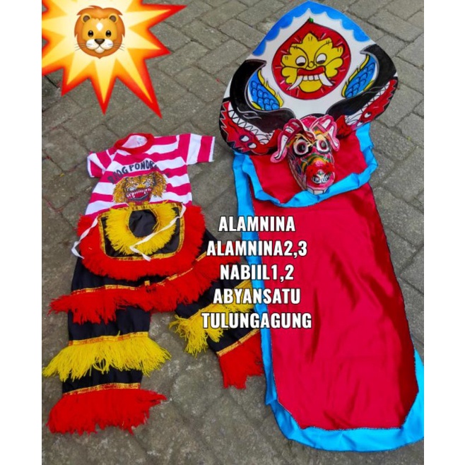 setelan kaos reog Ponorogo embong caplokan barongan satu paket