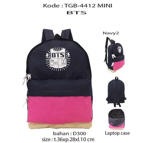 Tas Korea Ransel BTS - Tas Bts - Tas Sekolah