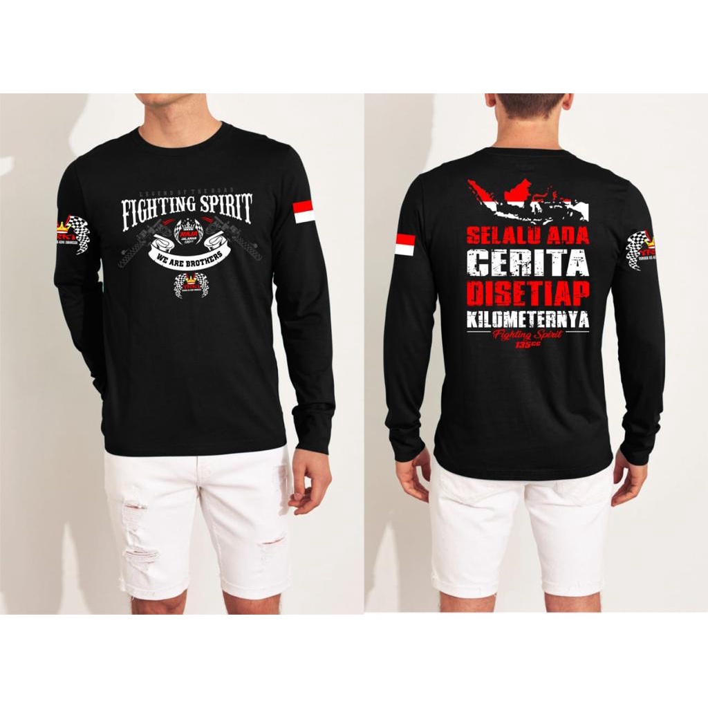 baju kaos pria / baju kaos rx king yrki lengan panjang / baju kaos motor yamaha / baju kaos komonita