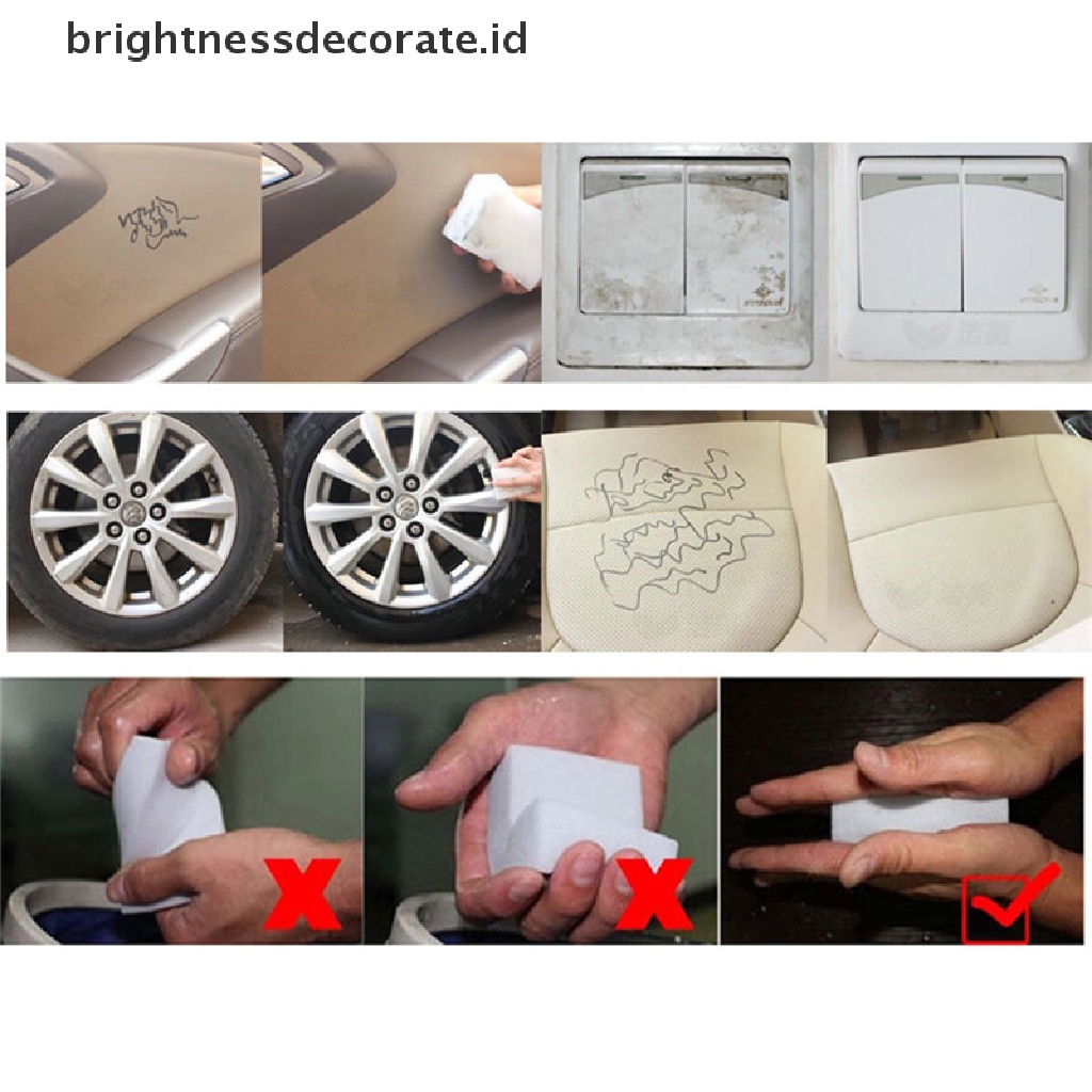 10 / 50 Pcs / Set Spons Pembersih Nano Penghapus Multifungsi