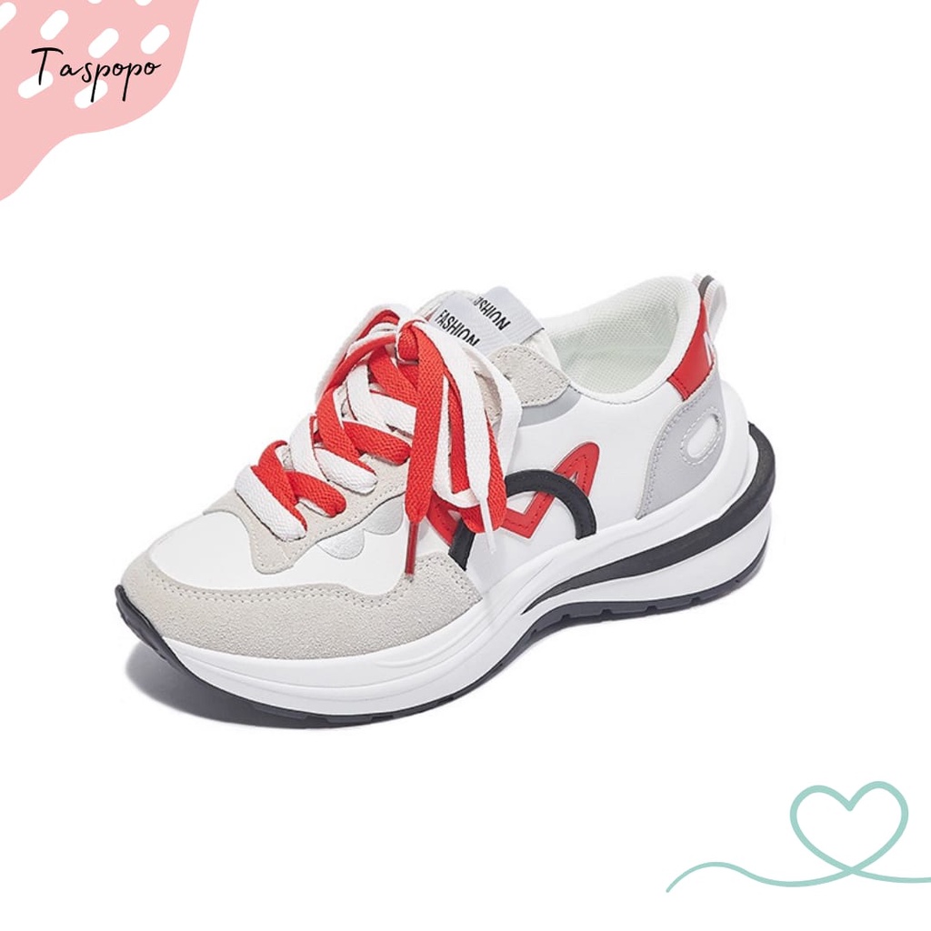 [Import] Taspopo Sepatu Wanita Sneaker Korea Sepatu Kasual Sport Shoes 1031