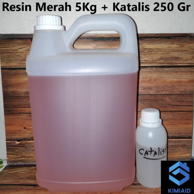 

Resin Merah 5 Kg + Katalis - Kerajinan Tangan - Resin Polyester Merah