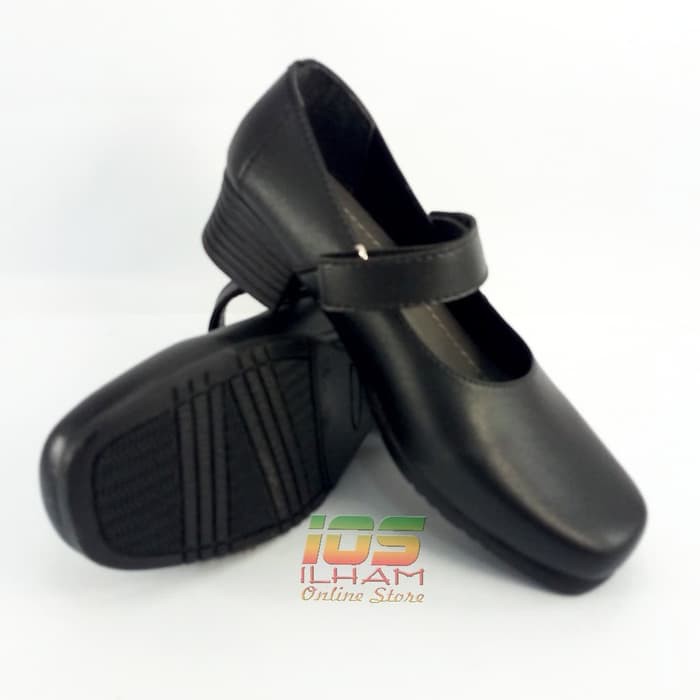 Celena C02 Sepatu Pantofel Anak Sekolah Paskibraka Hak 3cm Size 31-35