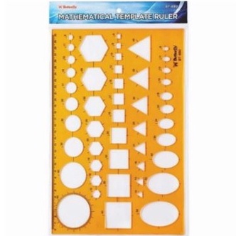 

Penggaris Butterfly / Mathematical Template Ruler