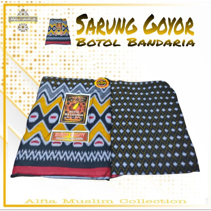 Sarung Goyor Printing Kain Goyor Bandaria