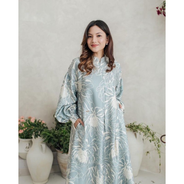 Valerie Dress by Wearing Klamby color Powder Blue