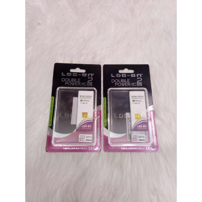BAT BATT BATERAI BATTERY BT LOG ON DOUBLE POWER MITO A82+ 3G 2300MAH