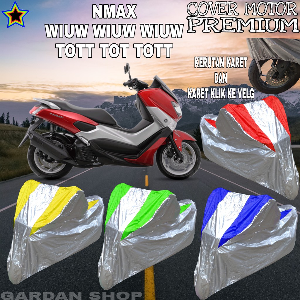 Sarung Motor NMAX Silver KOMBINASI Body Cover Nmax PREMIUM