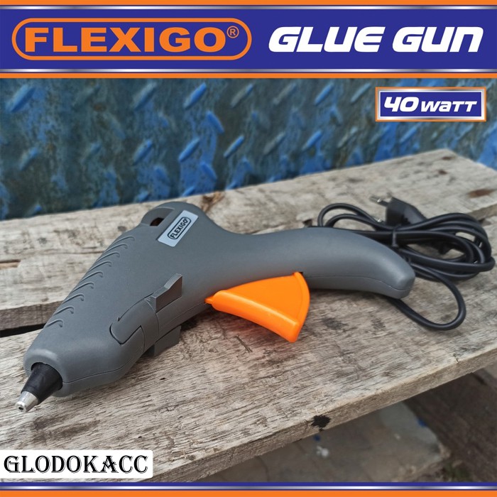 Glue Gun Ergonomic Pro, Alat Lem Tembak Flexigo 40 watt