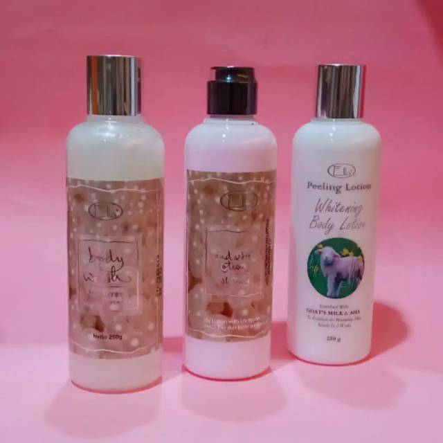 ELLA SKINCARE Paket Body Whitening Mutiara Pink / Paket Pemutih Badan Cepat dan Aman