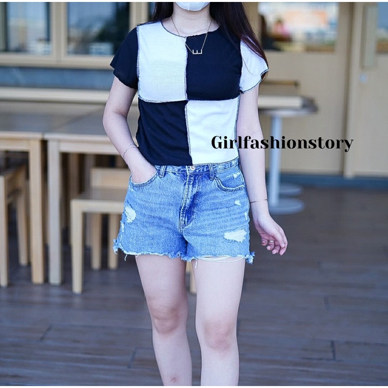 GFS LT SEAM FRONT CROP COMBINE TOP