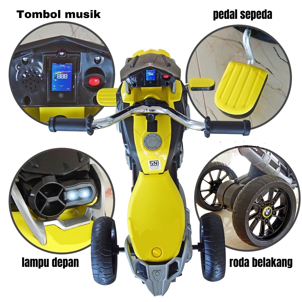 Sepeda Anak Roda 3 Tricycle PMB TYPE R M888A Sepeda Roda Tiga