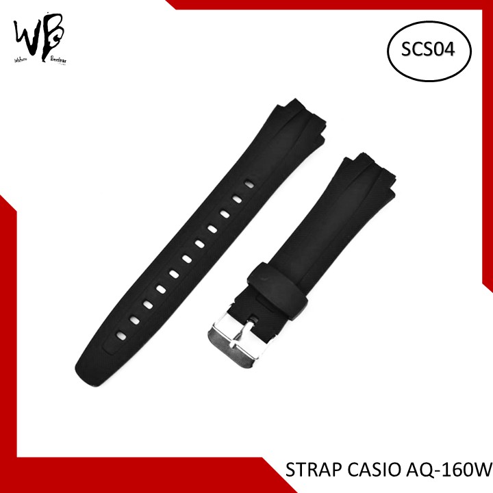 Strap watch jam casio Aq-160w Casio Aq-160w casio Rubber