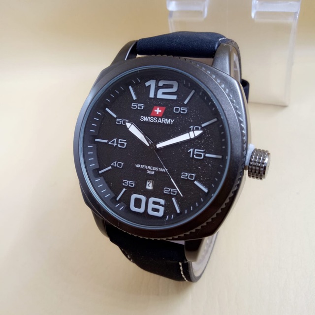Jam Tangan Pria Plat angka readyy tanggall aktif
