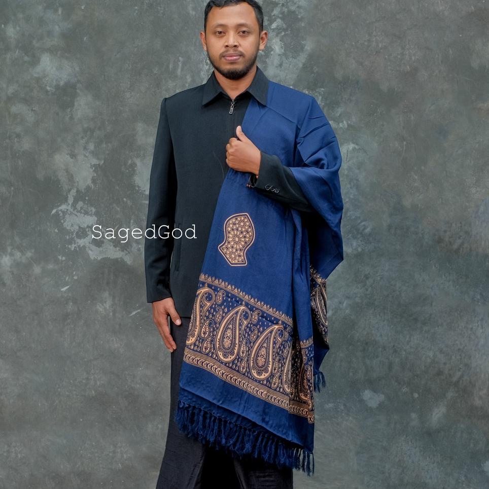Bagus Dipakai.. SORBAN PANJANG SORBAN TEROMPAH KASHMIRI BAHAN RAYON JUMBO PREMIUM SERIES