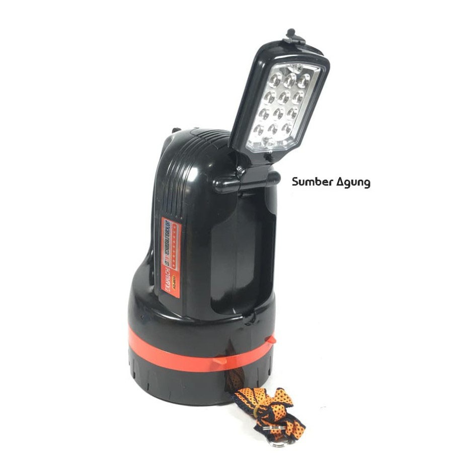 Senter Kawachi KD6611 6611 Cahaya Putih LED Besar Terang Emergency