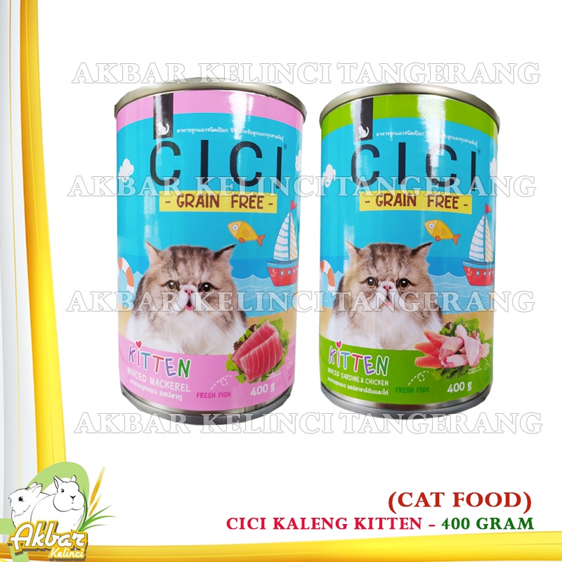 Cici Kitten Kaleng 400gram - Makanan Basah Anak Kucing Cici Wet Food