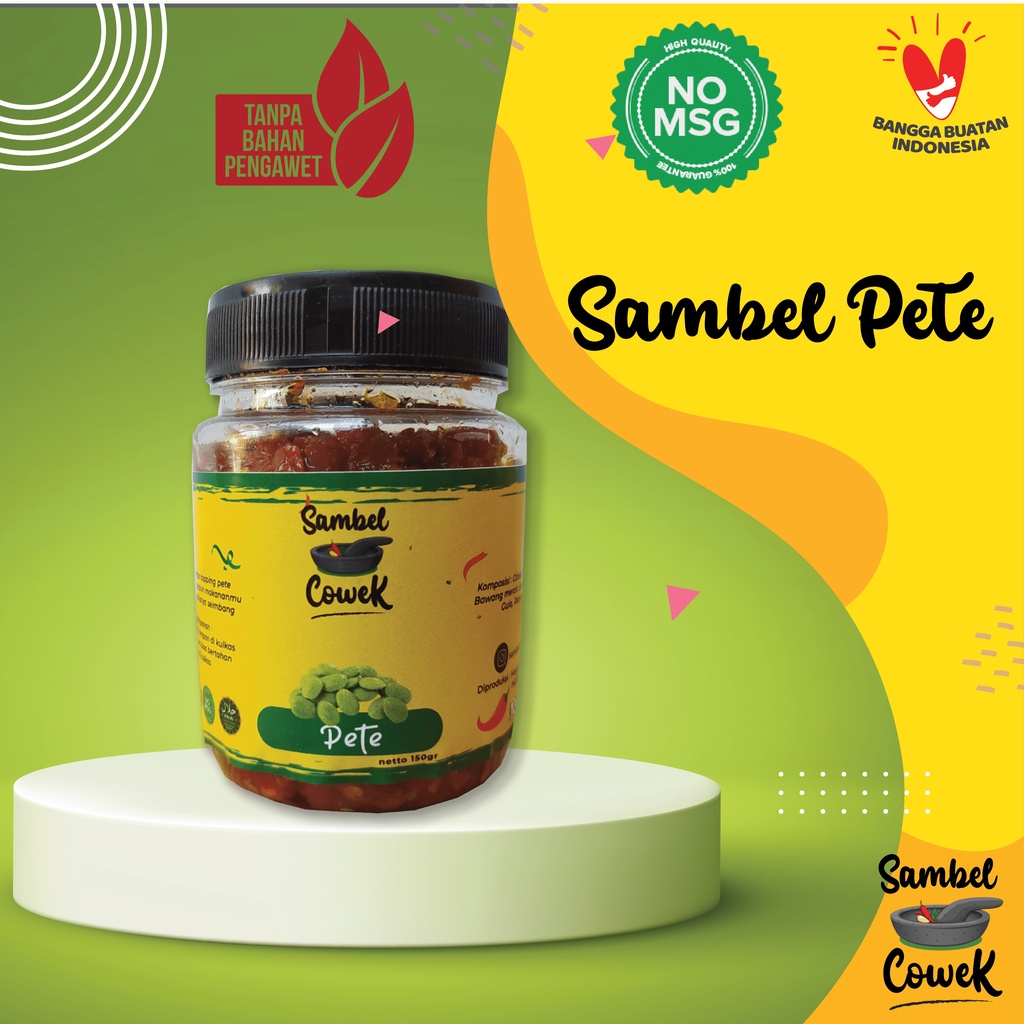 

Sambal Pete Pedas 200gr Sambal Pete non MSG Sambel Pete Gila Sambel Cowek