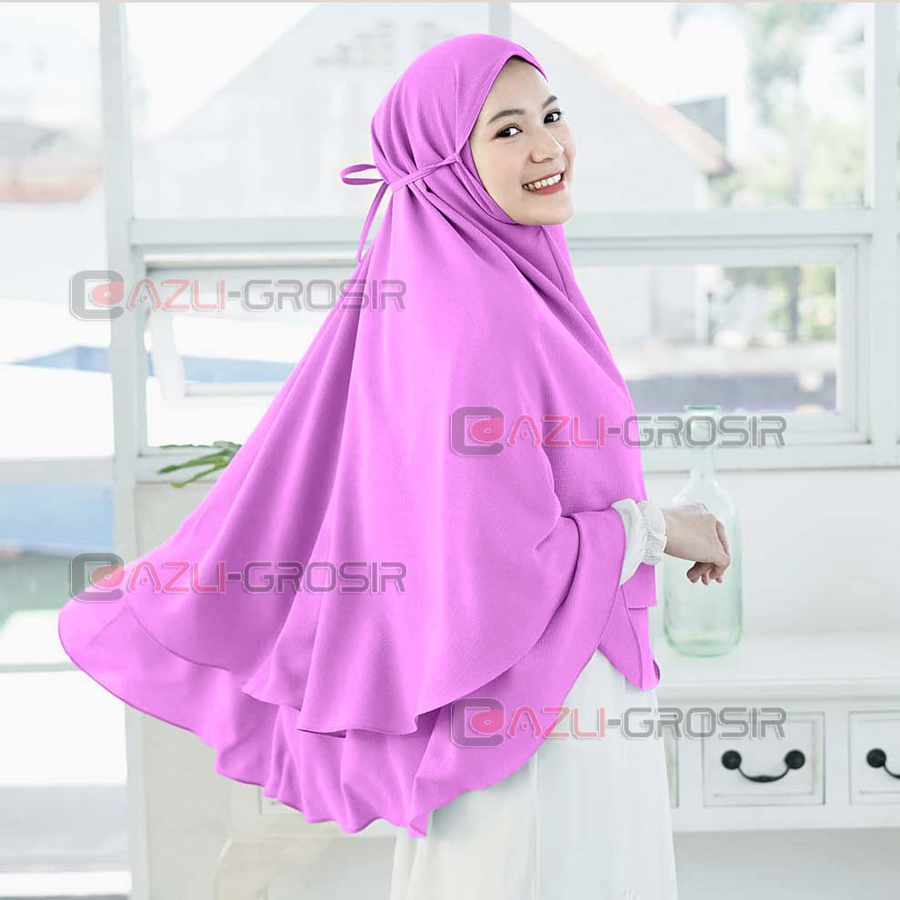 Jilbab Bergo Maryam Jumbo Kalya 2 Layer | Hijab, Khimar Syari, Krudung Instan, Diamond Non Pet Tali,