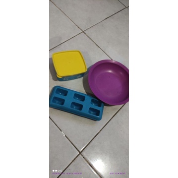 Piring&kotak Tupperware second
