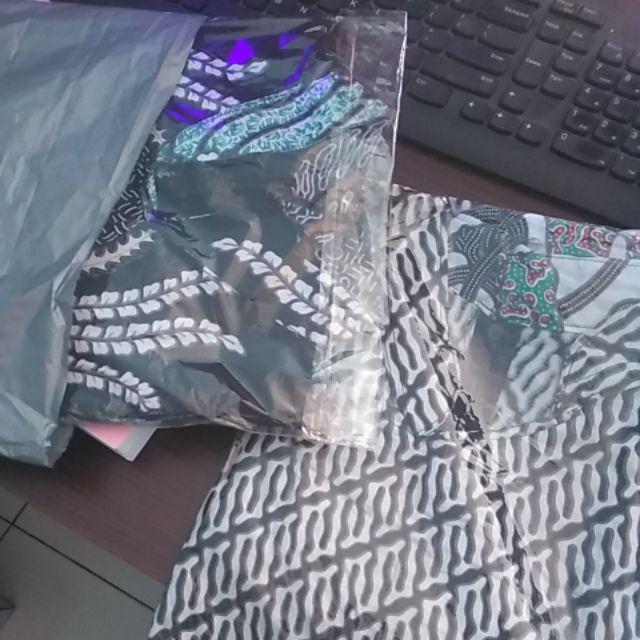Atasan Batik Tunik Zipper Depan M L Xl Xxl Dolby Dolbi Dobby Doby Atasan Batik Wanita Sogan Srg30812